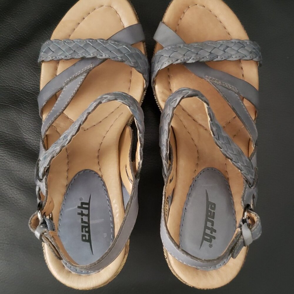 Sandals - Never Worn - Earth Origins Wedges Vista Moroccan Blue - Size 7